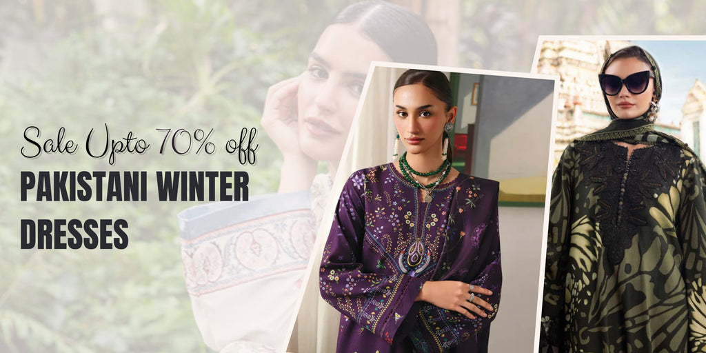 Pakistani Winter Dresses on Sale: Designer Clothes Up to 70% OFF – End of the Year Deals