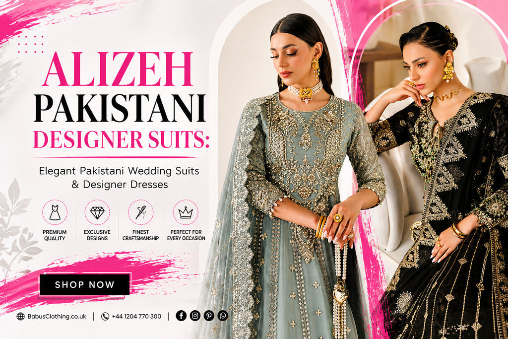Alizeh Pakistani Designer Suits: Elegant Pakistani Wedding Suits & Designer Dresses