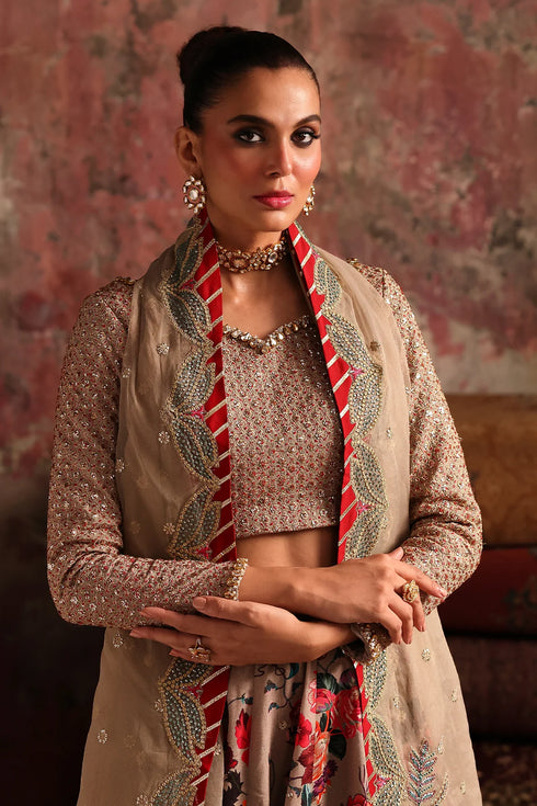 Charizma Embroidered Raw Silk 3PC Suit CMA-5-06