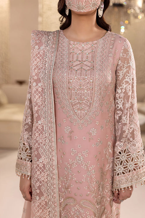 Flossie Embroidered Chiffon Suit DA-04