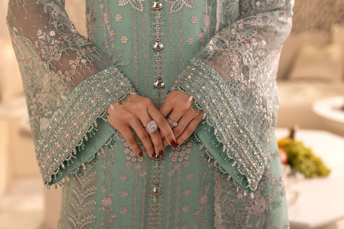 Flossie Embroidered Chiffon Suit DA-01