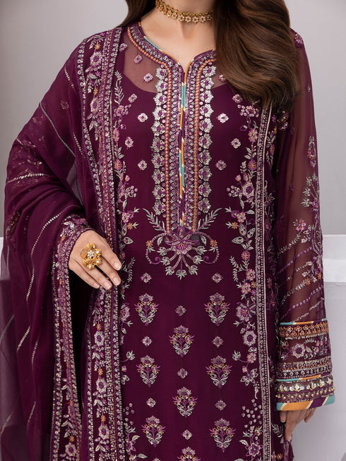 Gulaal Embroidered Chiffon Suit Etincelle