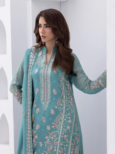 Gulaal Embroidered Chiffon Suit Desir