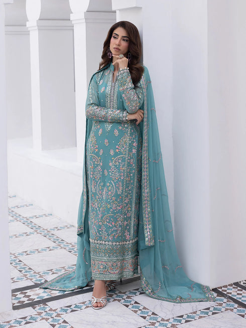 Gulaal Embroidered Chiffon Suit Desir