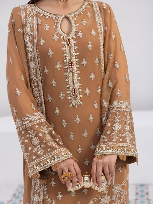 Gulaal Embroidered Chiffon Suit Mirage