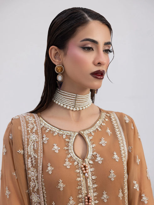 Gulaal Embroidered Chiffon Suit Mirage