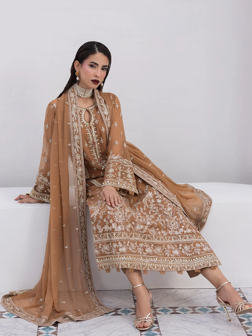 Gulaal Embroidered Chiffon Suit Mirage