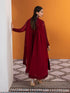 Gulaal Embroidered Chiffon Suit Crimson