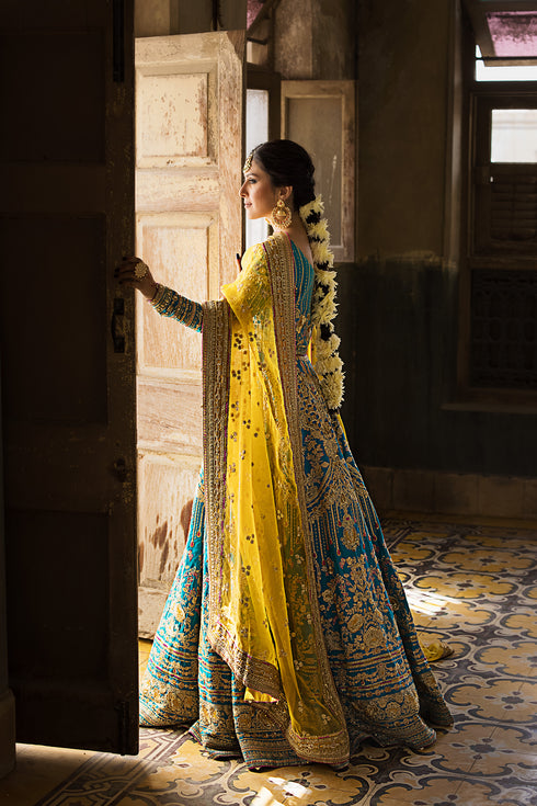Embroidered Raw Silk 3 Piece MEHRUNISA