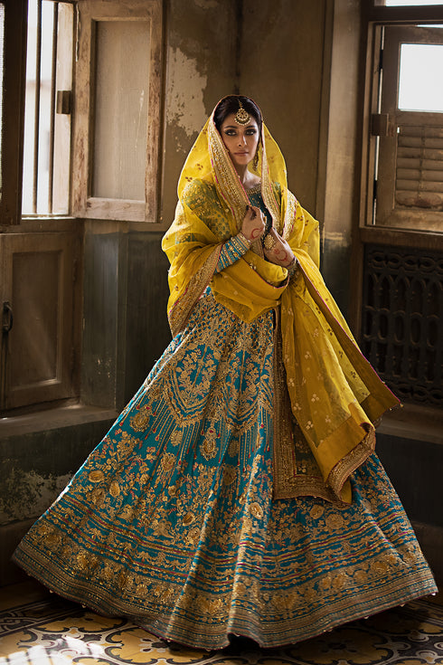 Embroidered Raw Silk 3 Piece MEHRUNISA