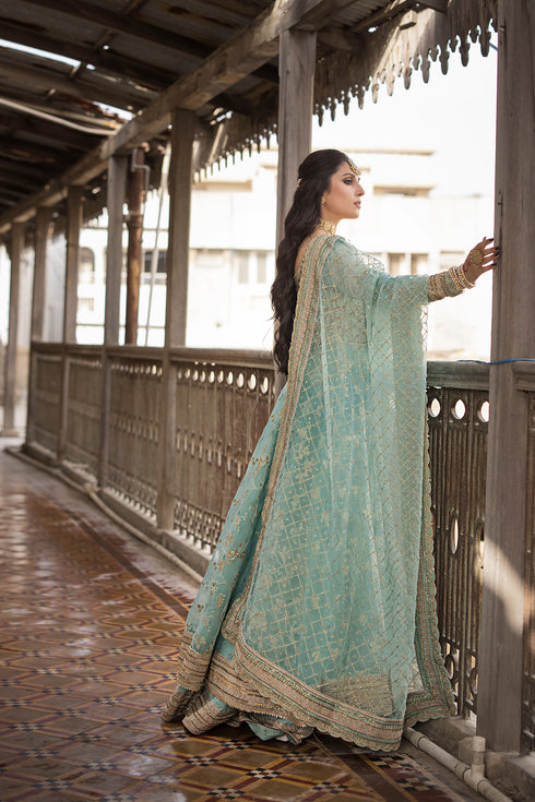 Erum Khan Embroidered Net 3 Piece SHAHBANO
