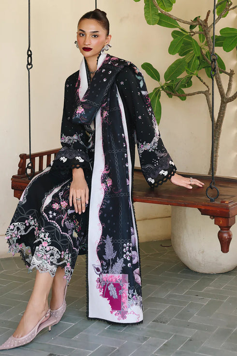 Qalmkar Jacquard Digital Printed Suit QW-01 (A) TYANA
