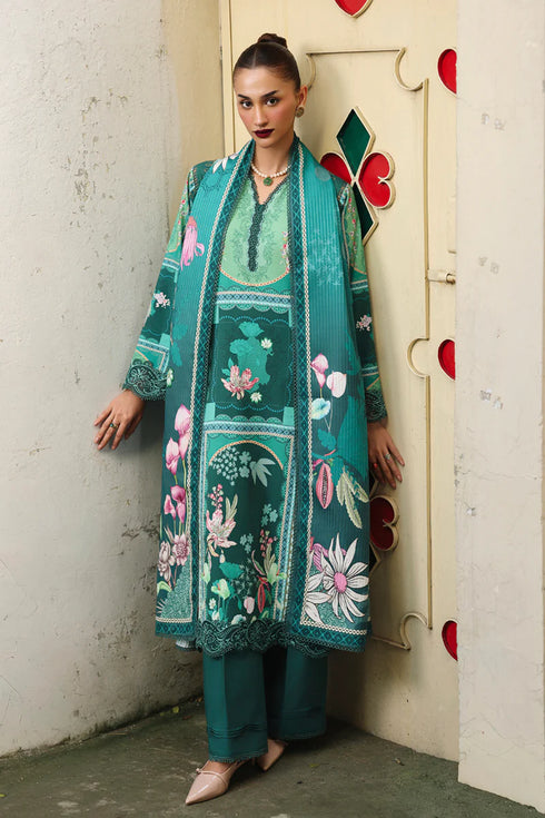 Qalmkar Jacquard Digital Printed Suit QW-08 (B) ANIKA