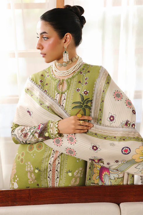 Qalmkar Jacquard Digital Printed Suit QW-07 (B) TAHLIA