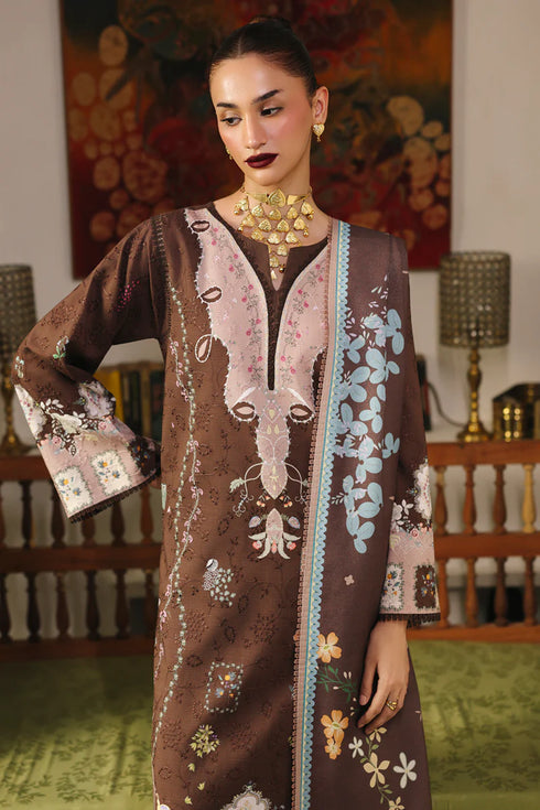 Qalmkar Jacquard Digital Printed Suit QW-09 (B) RABELLA