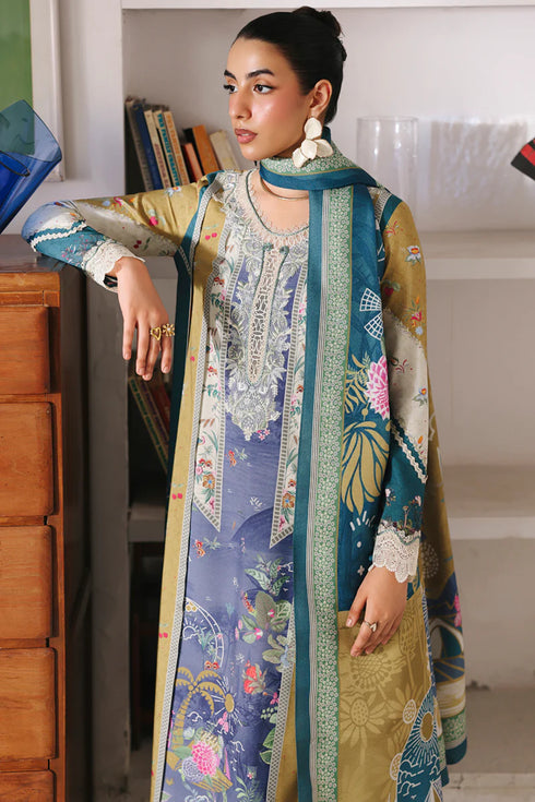 Qalmkar Jacquard Digital Printed Suit QW-10 (A) ALINA