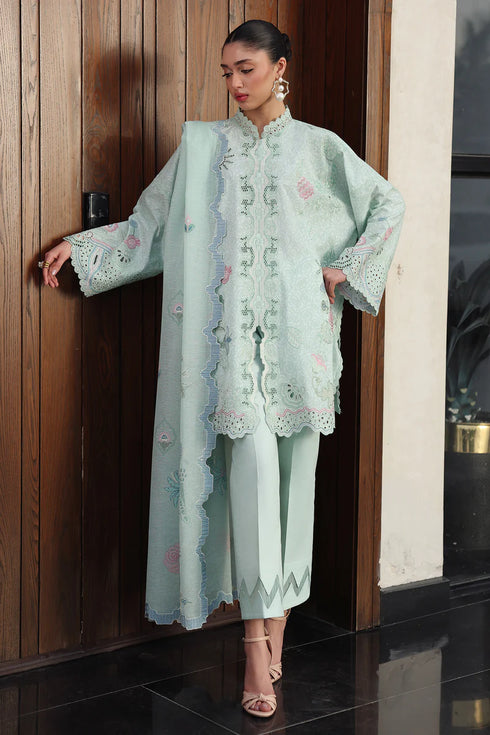 Qalamkar Embroidered Lawn Suit QKL-07 LEYA