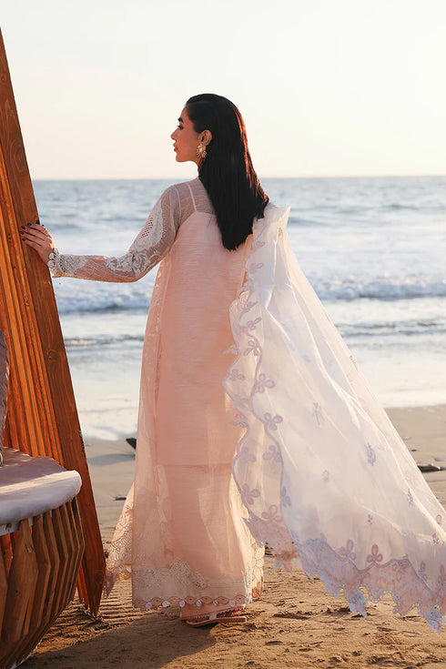 Qalamkar Chikankari Embroidered Suit SA-06 MAHUR