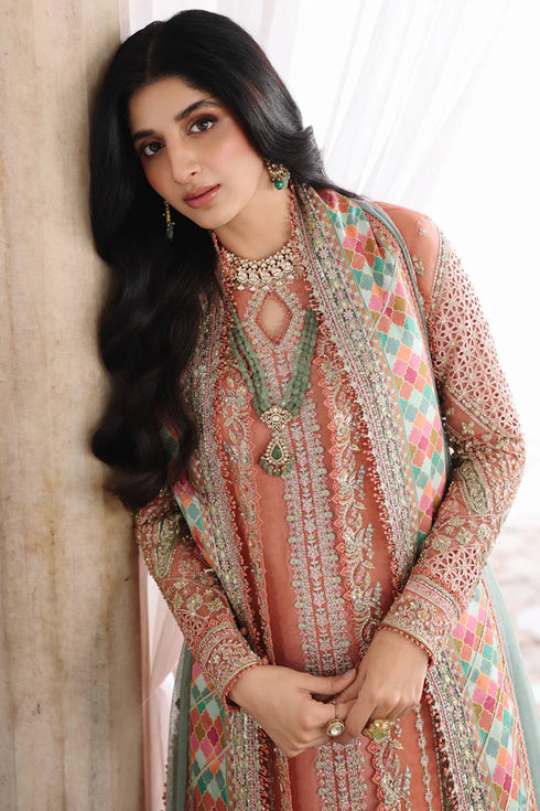 Qalamkar Embroidered Organza Suit RH-04 ZEHRA