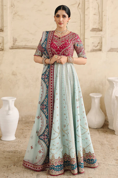 Qalamkar Embroidered Raw Silk Suit RH-08 LAYLA