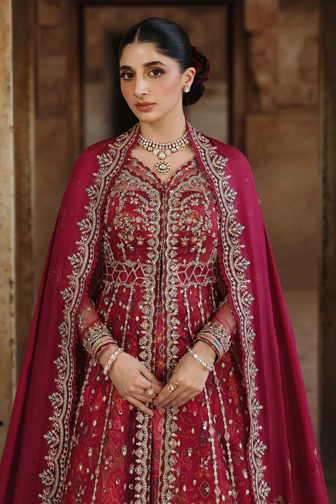 Qalamkar Embroidered Net Suit RH-01 JAHAN