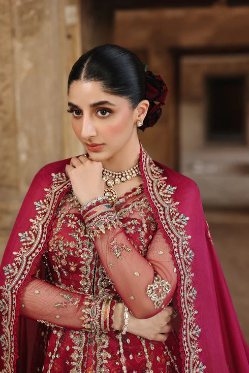 Qalamkar Embroidered Net Suit RH-01 JAHAN