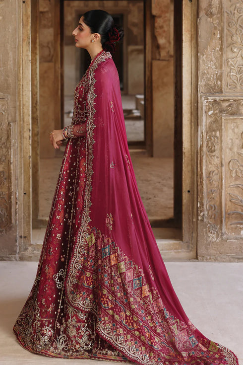 Qalamkar Embroidered Net Suit RH-01 JAHAN