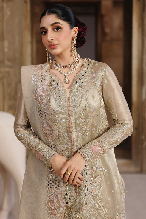 Qalamkar Embroidered Zari Tissue Suit RH-07 AMEERA