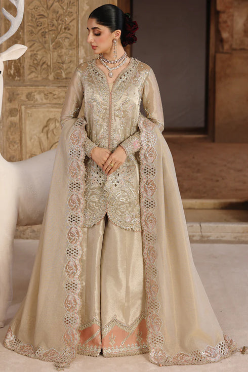 Qalamkar Embroidered Zari Tissue Suit RH-07 AMEERA