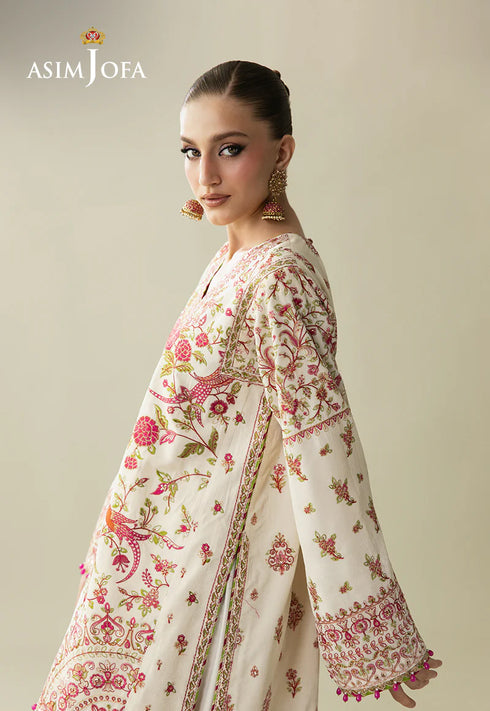 Asim Jofa Embroidered Velvet Suit AJULM-06