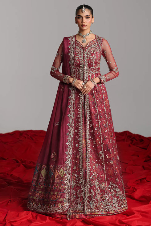 Qalamkar Embroidered Net Suit RH-01 JAHAN