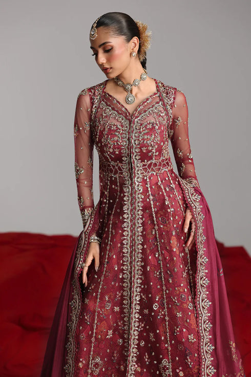 Qalamkar Embroidered Net Suit RH-01 JAHAN