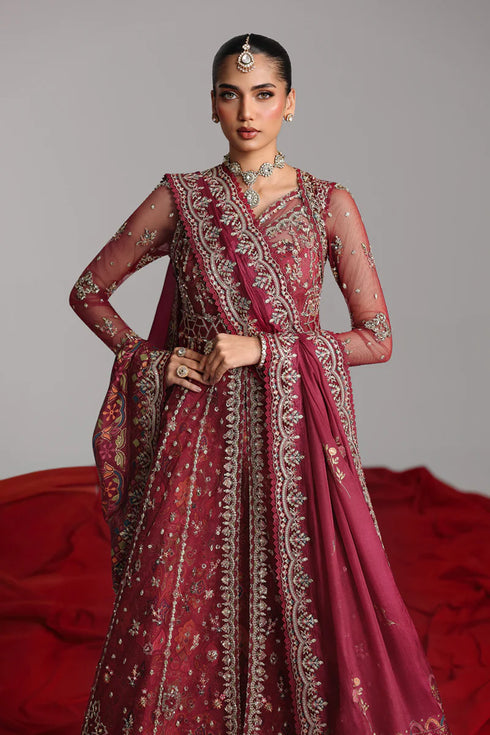 Qalamkar Embroidered Net Suit RH-01 JAHAN