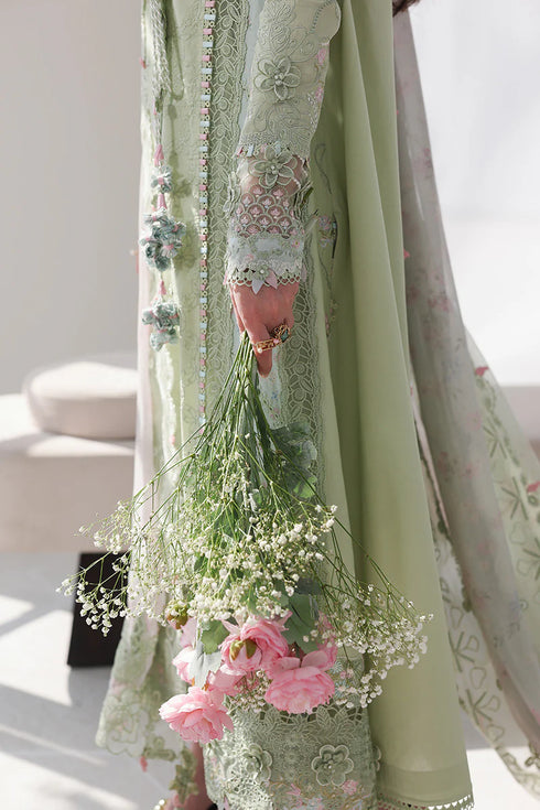 Qalamkar Chikankari Embroidered Suit SA-12 JIYA