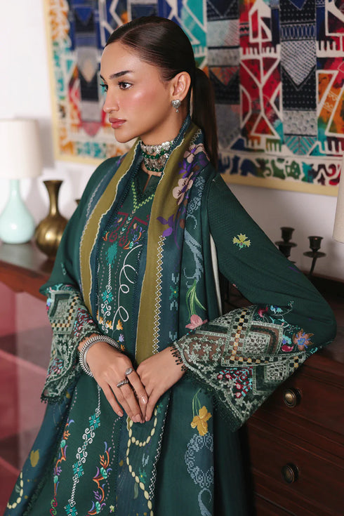 Qalmkar Jacquard Digital Printed Suit QW-06 (A) KARLA