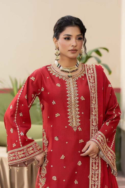 Maryams Embroidered Silk Suit PARISA-HRI-8596
