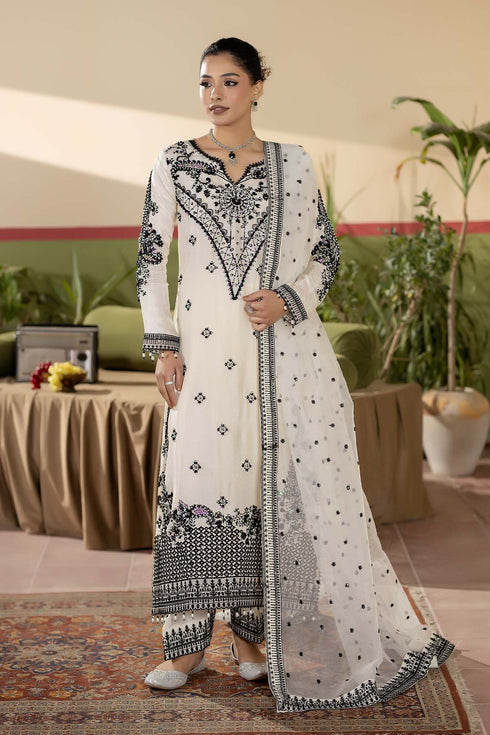 Maryams Embroidered Silk Suit Pearl-Grace-HRI-8594