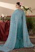Maryams Embroidered Silk Suit Sapphire-HRI-8591