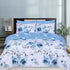 100% Cotton Duvet Cover Set | Soft and Stylish Blue Roses Print