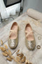 Girl’s Mary Jane Ballerina Flat Shoes- Gold Glitter