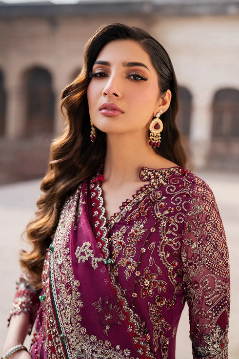 Iznik Embroidered Chiffon 3 Piece Suit ILC-04