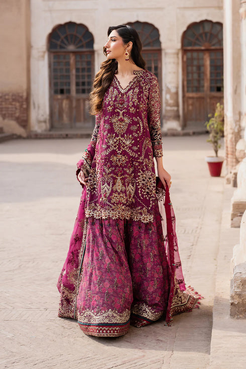 Iznik Embroidered Chiffon 3 Piece Suit ILC-04