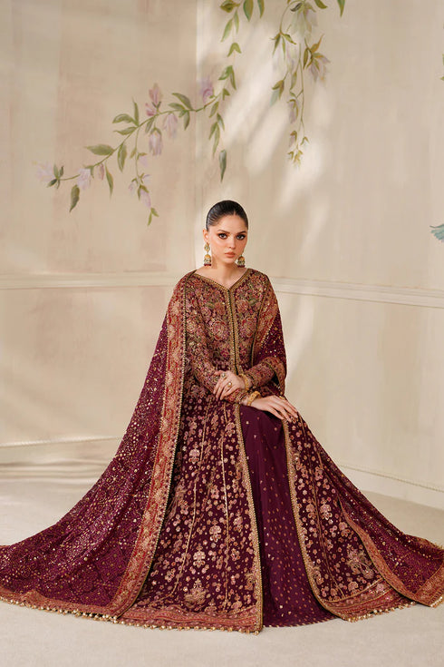 Baroque Embroidered Chiffon Suit CH14-05