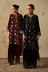 Barqoue Embroidered Velvet Suit UF-4315
