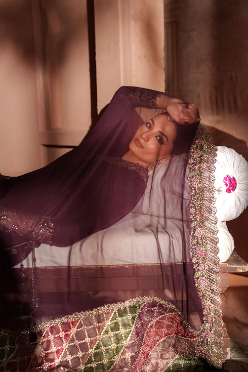 Iznik Embroidered Velvet Suit IV-61