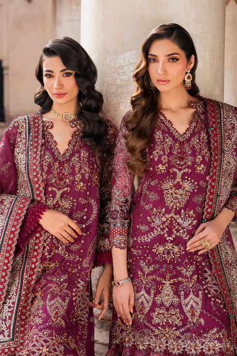 Iznik Embroidered Chiffon 3 Piece Suit ILC-04