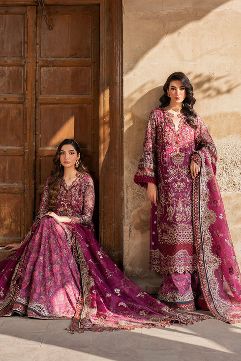 Iznik Embroidered Chiffon 3 Piece Suit ILC-04