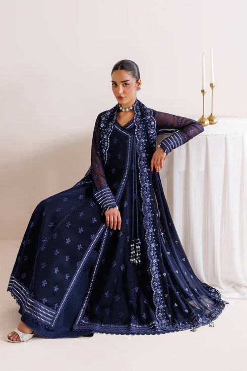 Farasha Embroidered Chiffon Suit Night Prism