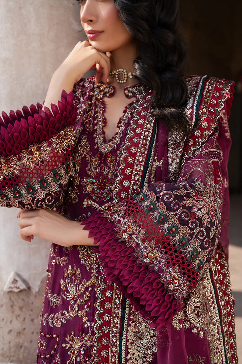 Iznik Embroidered Chiffon 3 Piece Suit ILC-04