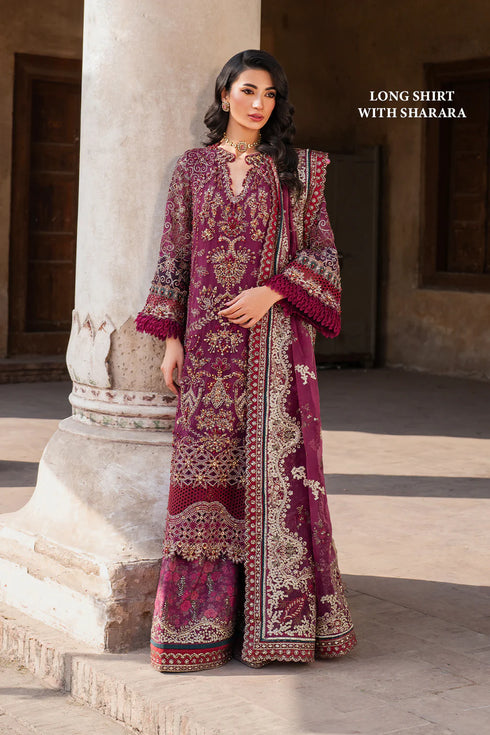 Iznik Embroidered Chiffon 3 Piece Suit ILC-04